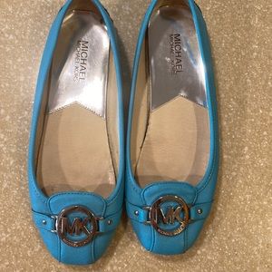 Michael Kors ballet flats size 8- robins egg blue